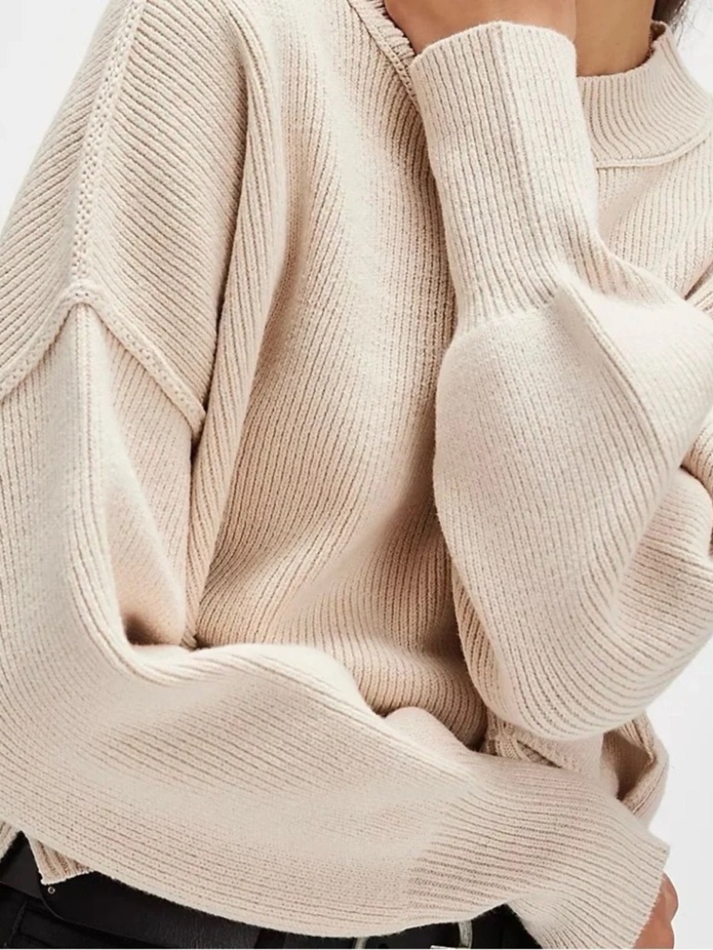 Free People Easy Street Crop Pullover Sweater